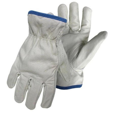 BOSS Gloves, M, Keystone Thumb, Open, Shirred Elastic Back Cuff, Buffalo Leather 4063M